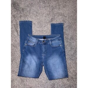 BQB Jeans - Womens Dark Blue Skinny Jeans - Size 7/8